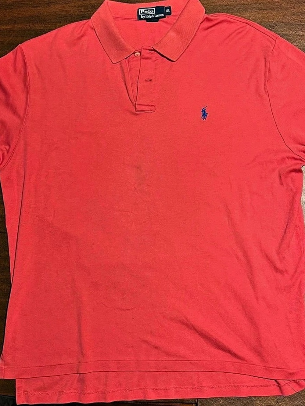 Polo Ralph Lauren Classic Fit Cotton Mesh Polo Shirt Men's Red Polo Shirt Size